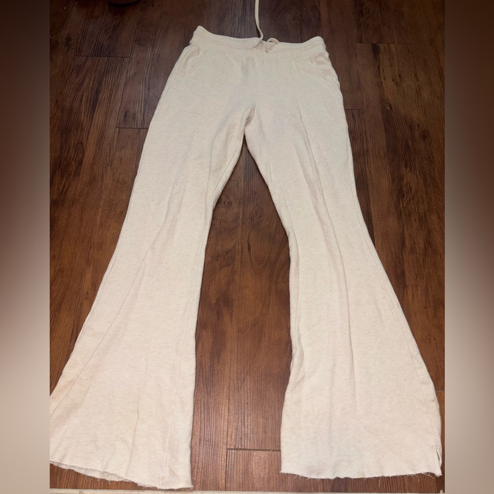 Aerie Cream Cozy Pants